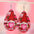 Wholesale Valentine's Day Plaid Love Water Drop Leather Double Sided Earrings