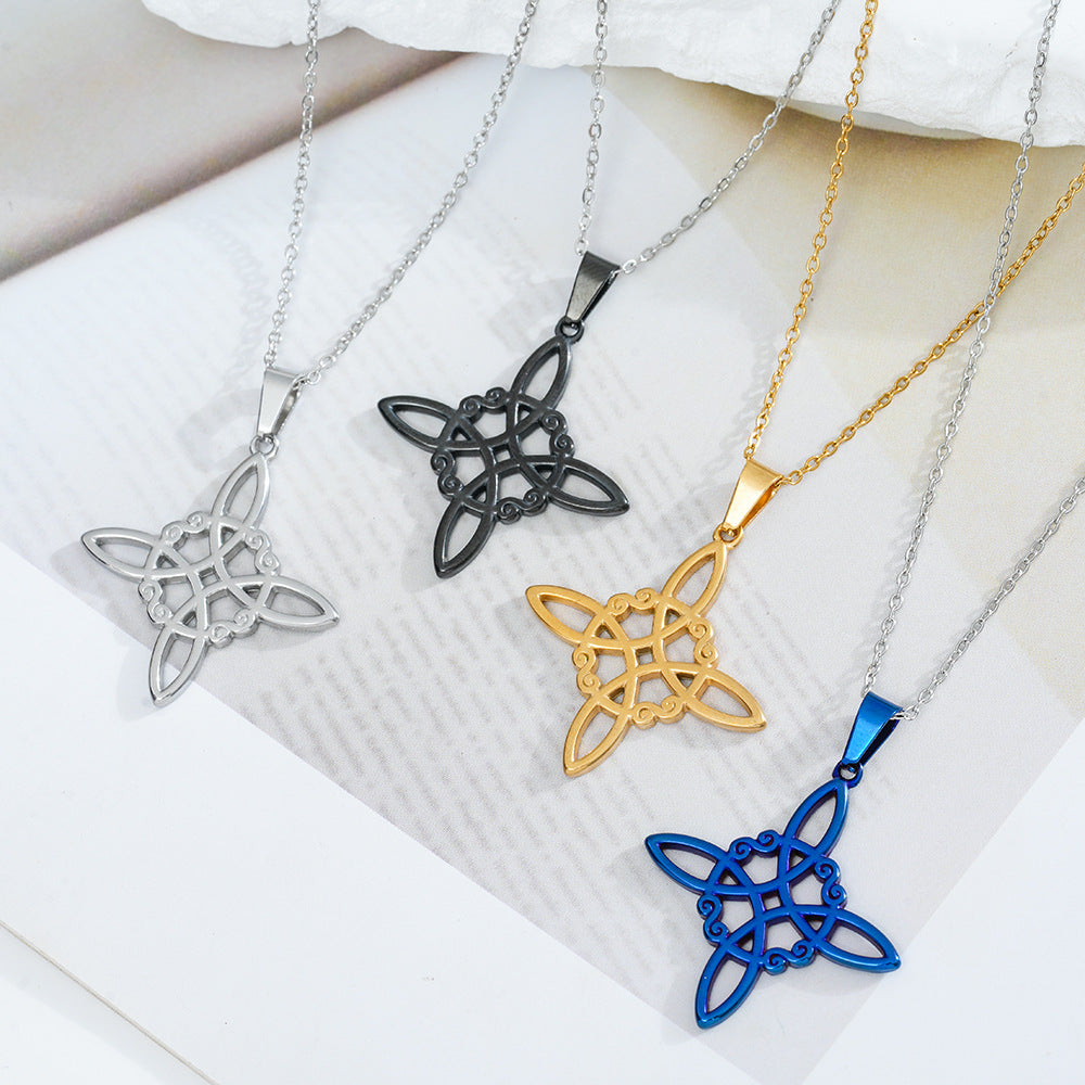 Wholesale Celtic Knot Titanium Steel Necklace Chic Fashion Accessory Gift