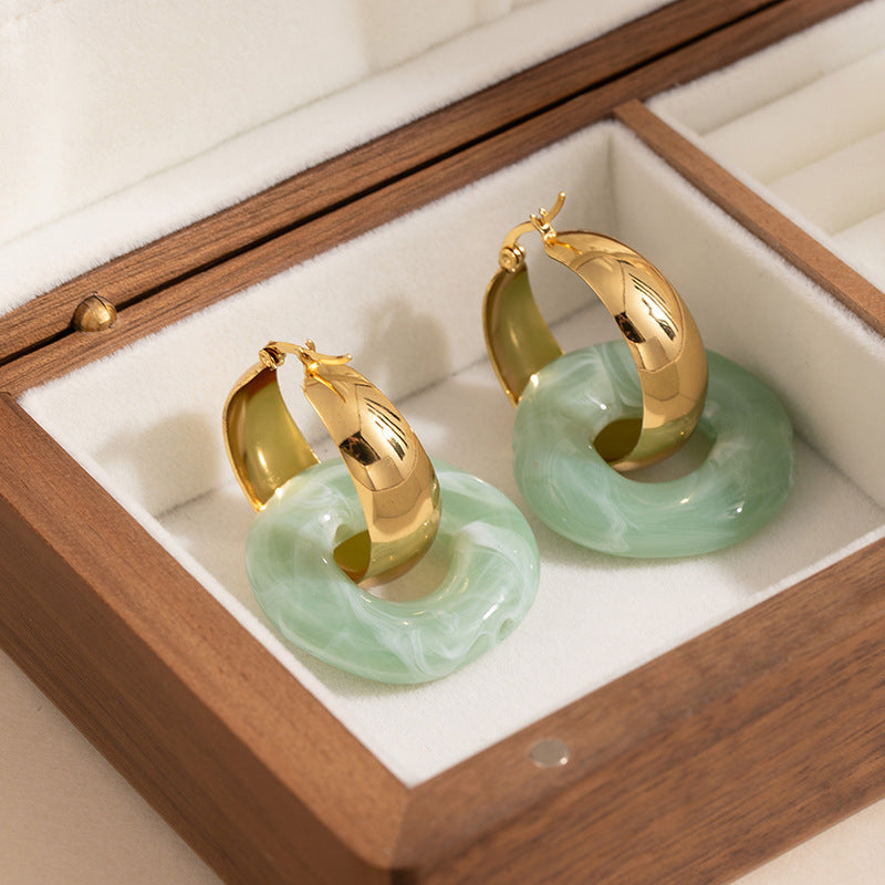 Wholesale Retro Niche Design Gold Statement Earrings,  Fashion Accessory for Women,  Gift for Party or Boutique