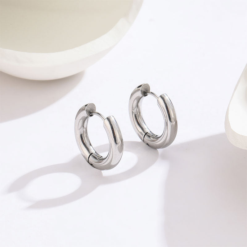 Wholesale Simple 4mm Titanium Steel Ear Ring All-match Fashionable Ear Accessories