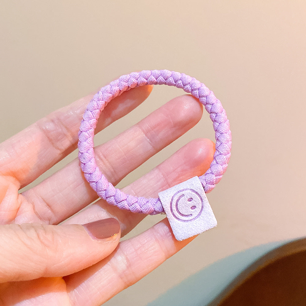 Wholesale Candy Color High Elastic Smiley Face Hair Band ACC-HS-Huidi038