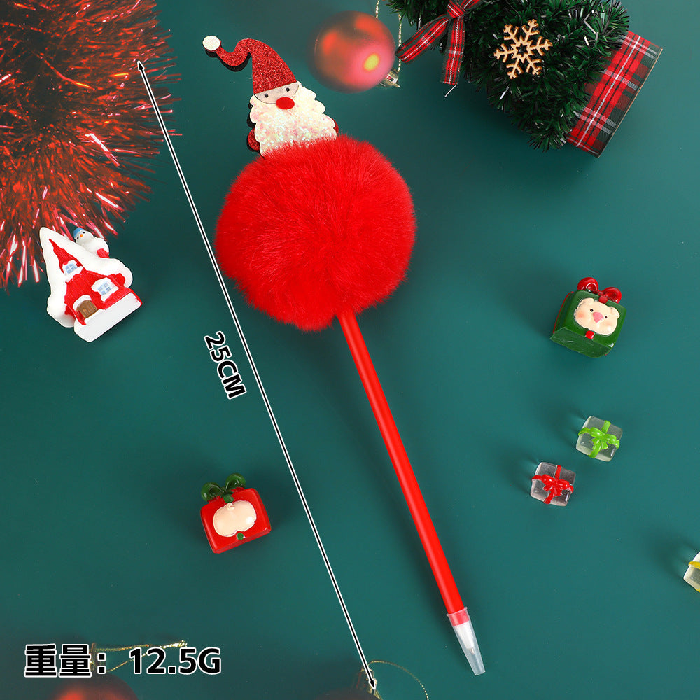 Wholesale Christmas gel pen Santa Claus snowman elk ballpoint pen