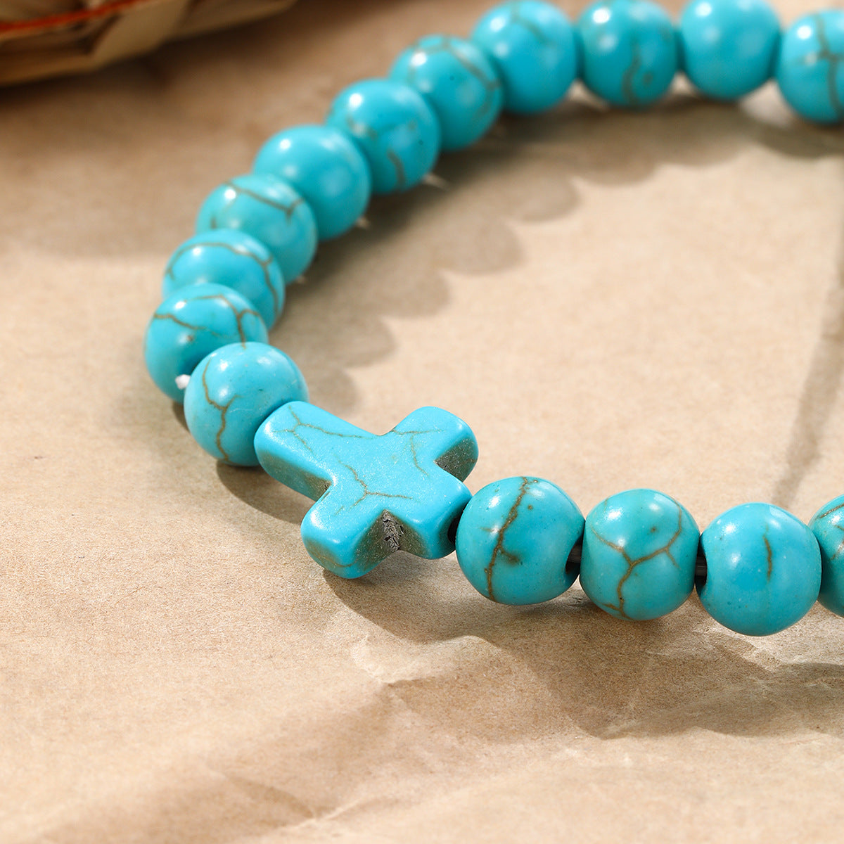 Wholesale Retro Turquoise Beaded Bracelet Set,  Trendy Fashion Accessory for Resale