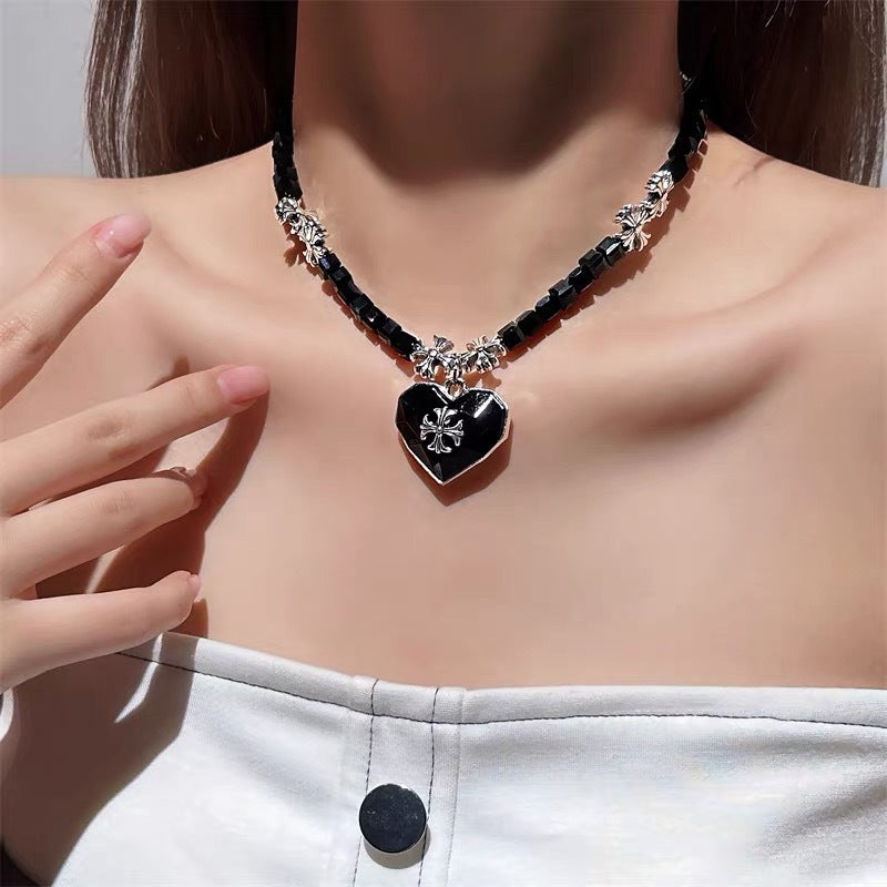 Wholesale zircon love chain necklace