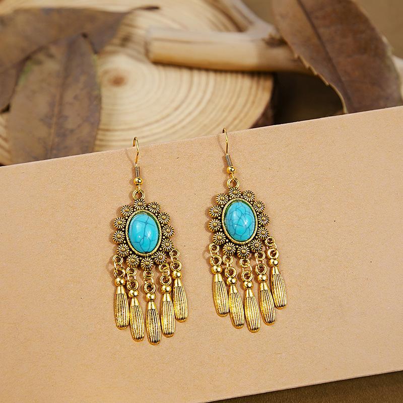 Wholesale Retro ethnic style tassel earrings