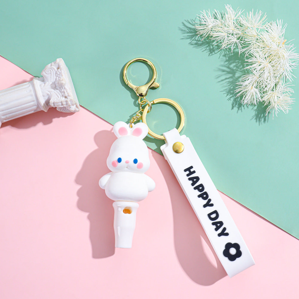 Wholesale PVC Cartoon Whistle Keychains ACCVIP-KC-HaNa001