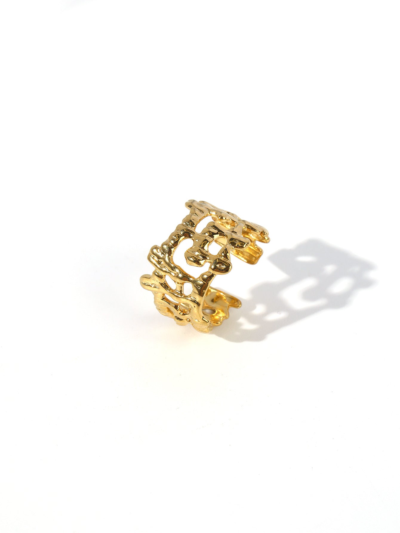 Wholesale Vintage Stainless Steel Ring 18k Gold Plated Tree of Life Rings ACC-RS-MuC017