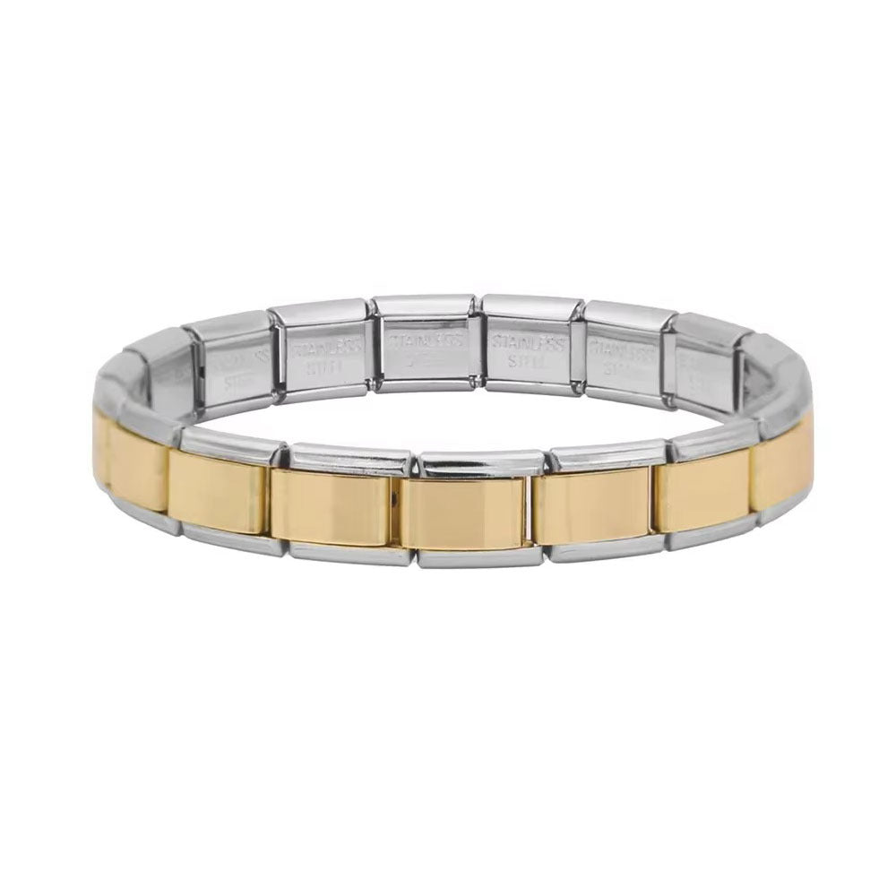 Wholesale Italian Charm Bracelet 9mm DIY Single Section Creative Stainless Steel Composable Bracelet
