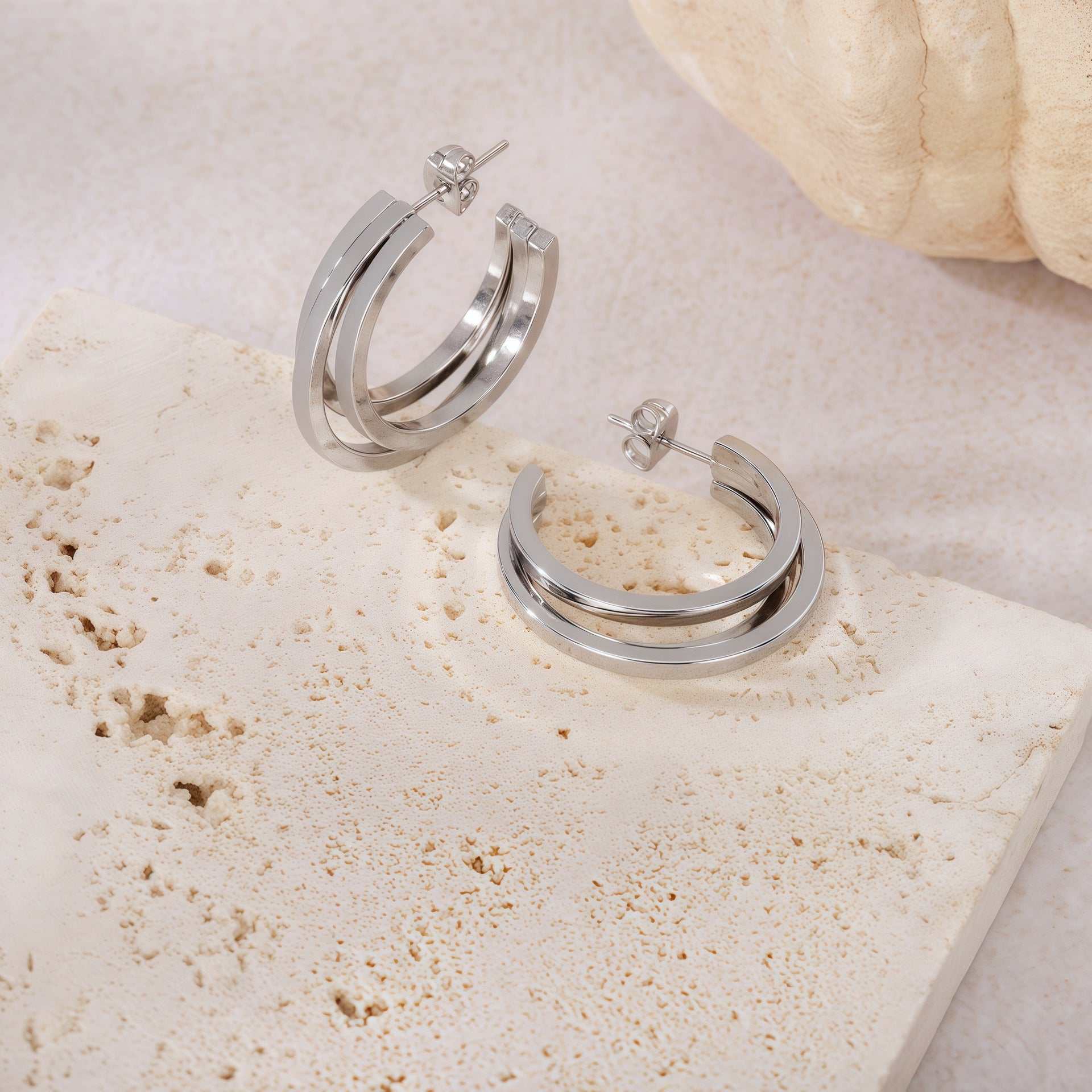 Wholesale titanium steel  non-fading earrings