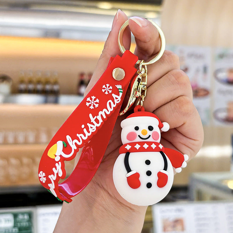 Wholesale Christmas Cartoon Cute PVC Soft Keychains ACC-KC-XJY009