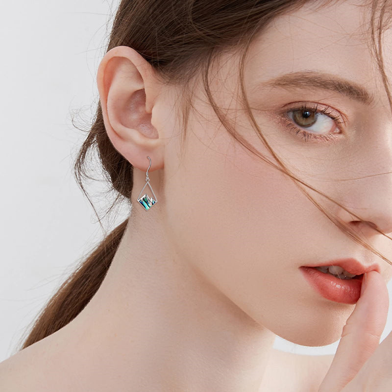 Wholesale Faith Geometric Hill Mustard Seed Stainless Steel Necklace Earrings