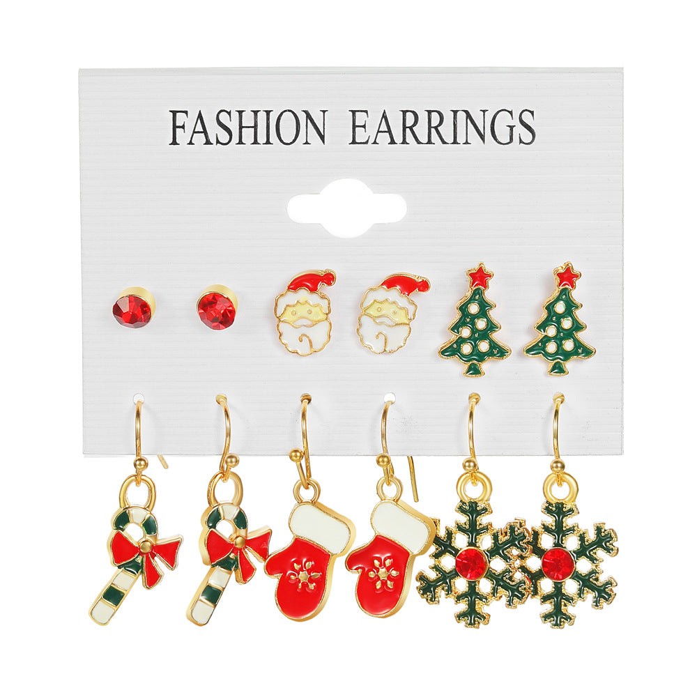 Wholesale Christmas Elk Earrings Set ACC-ES-Anduo001
