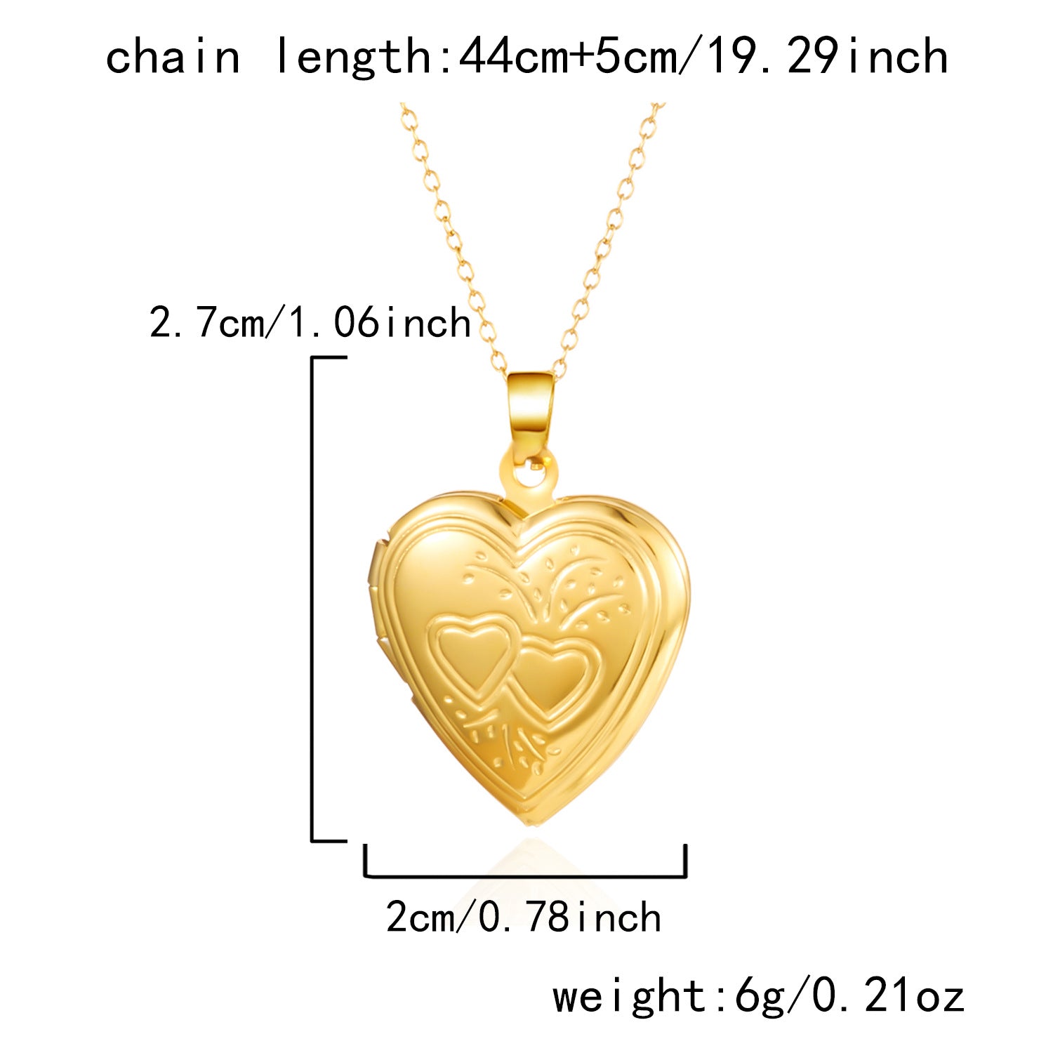 Wholesale  Stainless Steel Carved Love Can Open Photo Frame Necklace