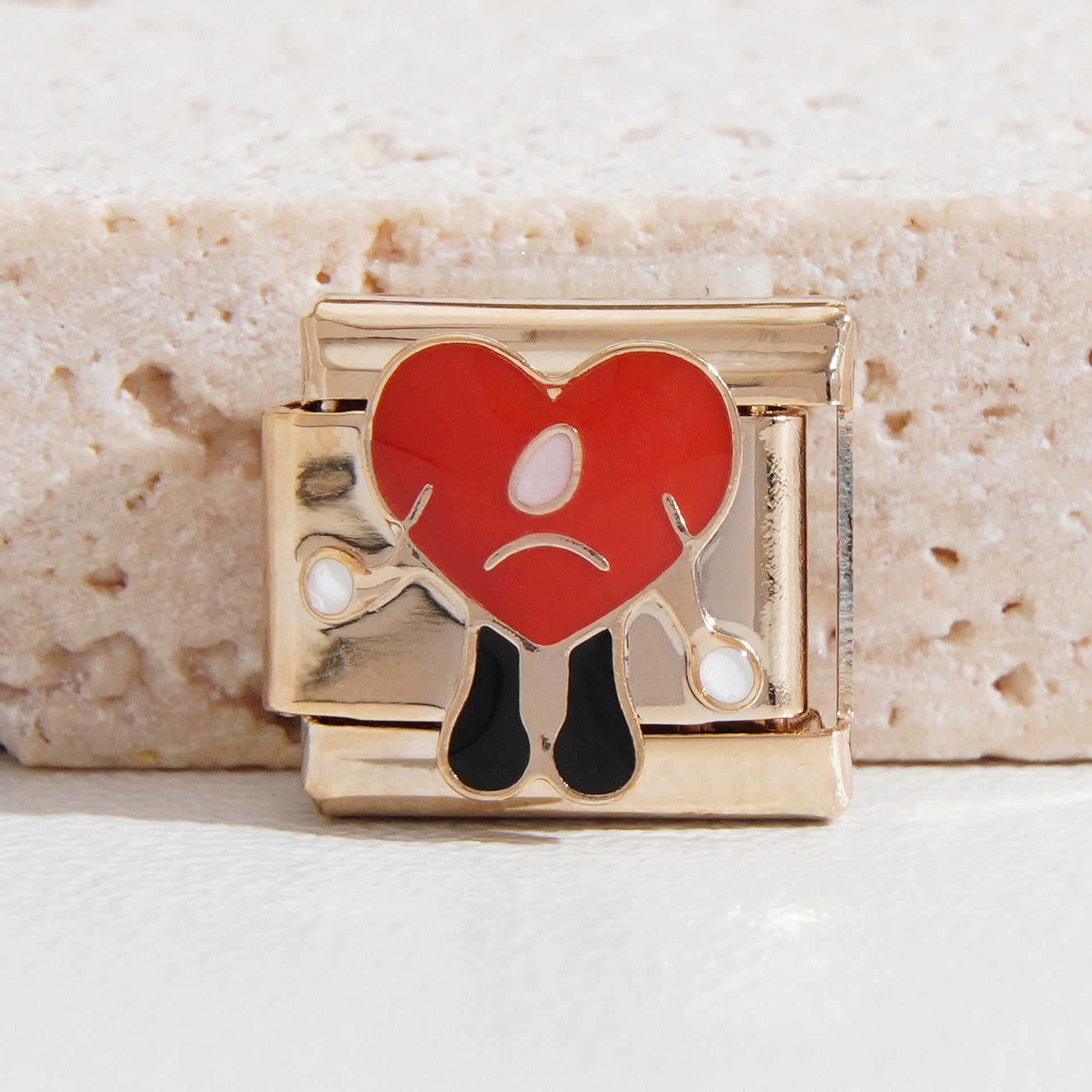 Wholesale Italian Charm Bracelet 9mm DIY Splicing Love Smiley Face Stainless Steel Composable Bracelet