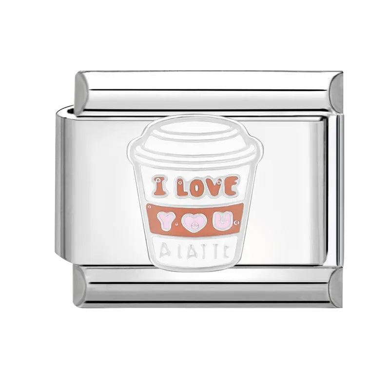 Wholesale Italian Charm Bracelet 9mm DIY Splicing Cute Creative Titanium Steel  Composable Bracelet