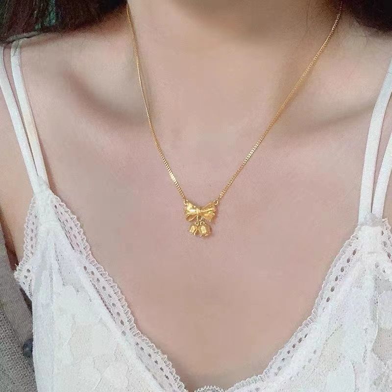 Wholesale  Bow Superior Design Collarbone Chain Necklaces