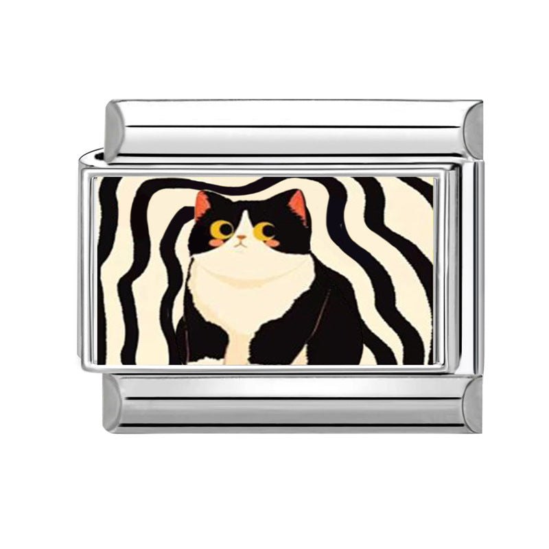 Wholesale 9mm Italian Charm Starter Bracelets DIY Cute Pet Stainless Steel Composable Bracelet