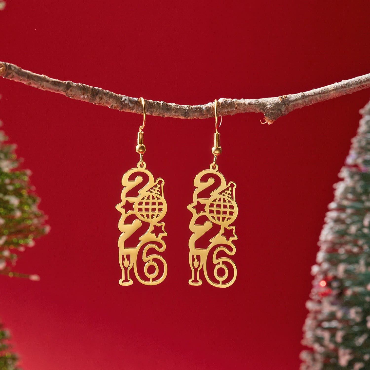 Wholesale New Year celebration earrings
