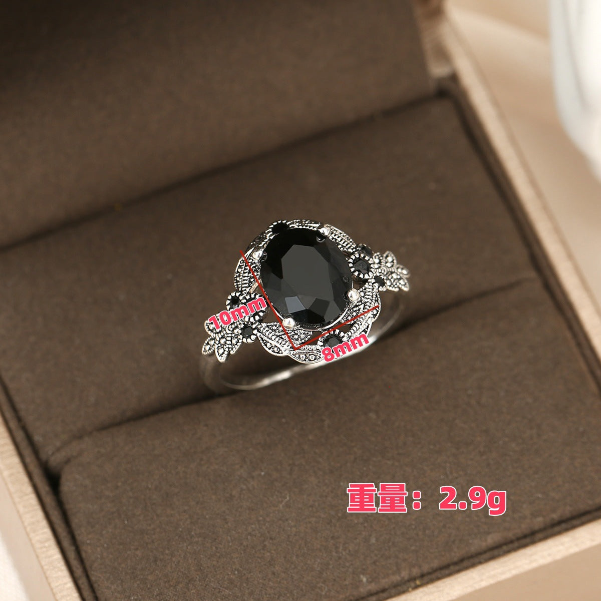 Wholesale Bohemian Ring with Oval Design Light Luxury Ring