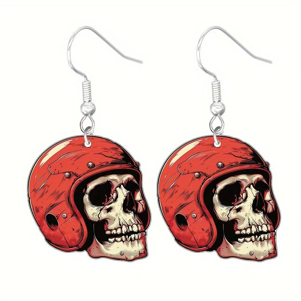 Wholesale  themed skull acrylic earrings