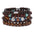 Wholesale  handmade beaded bracelet men's retro style multi-layer elastic line  bracelet
