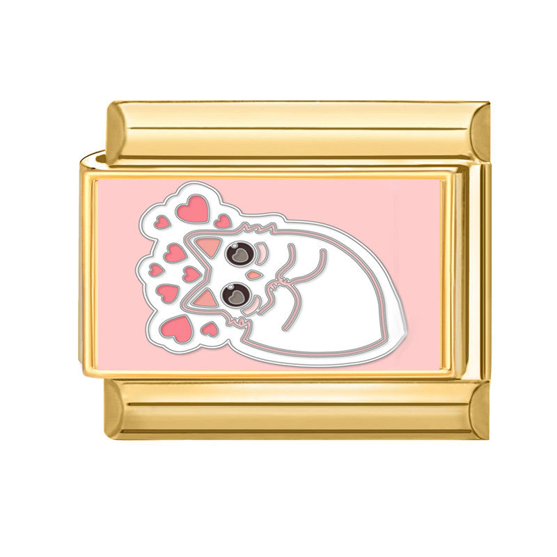 Wholesale Italian Charm Bracelet 9mm DIY Splicing Cute Creative Stainless Steel Composable Bracelet