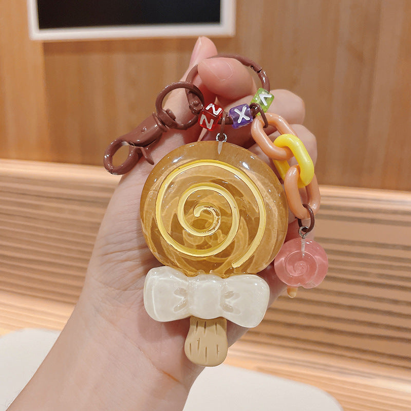 Wholesale Lollipop Resin Keychain Lanyard Keychain ACC-KC-ShuoT017
