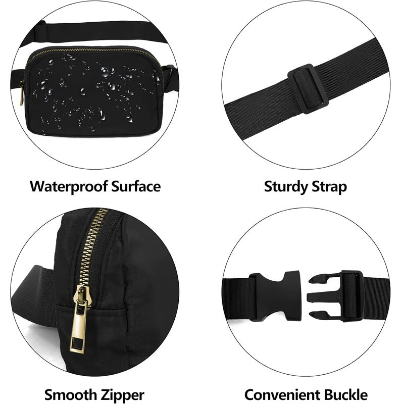 Wholesale Outdoor Sports Crossbody Bag Mobile Phone Bag Nylon  Waist Bag Belt Bags