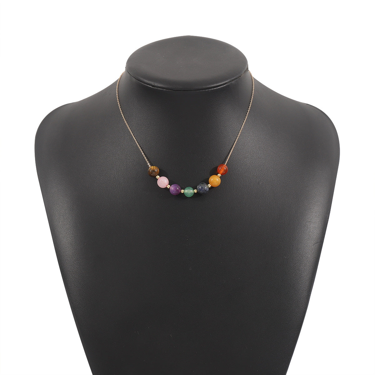 Wholesale Colorful Natural Stone Bead Necklace ACC-NE-XianDi001