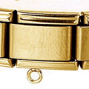 Wholesale Italian Module Bracelet Block Elastic ing Titanium Steel Strap Italian Charm