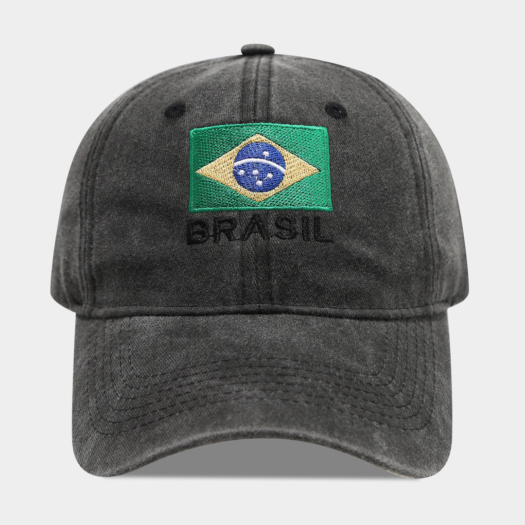 Embroidered baseball cap style for fashion retailers