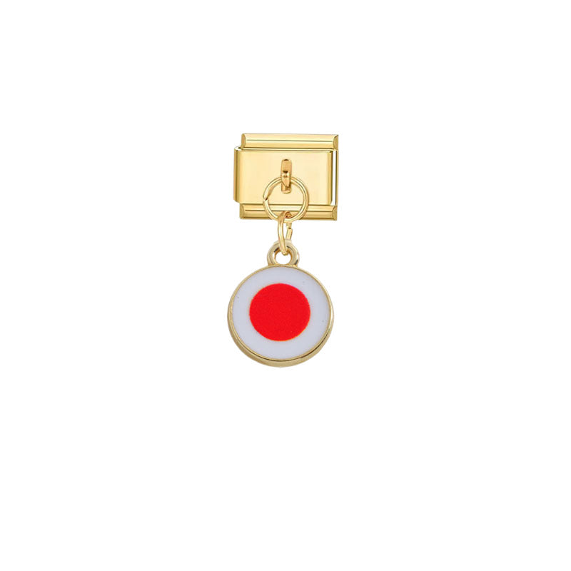 Wholesale Gold Italian Flag Module Pendant DIY Detachable Charm Fashion Accessory