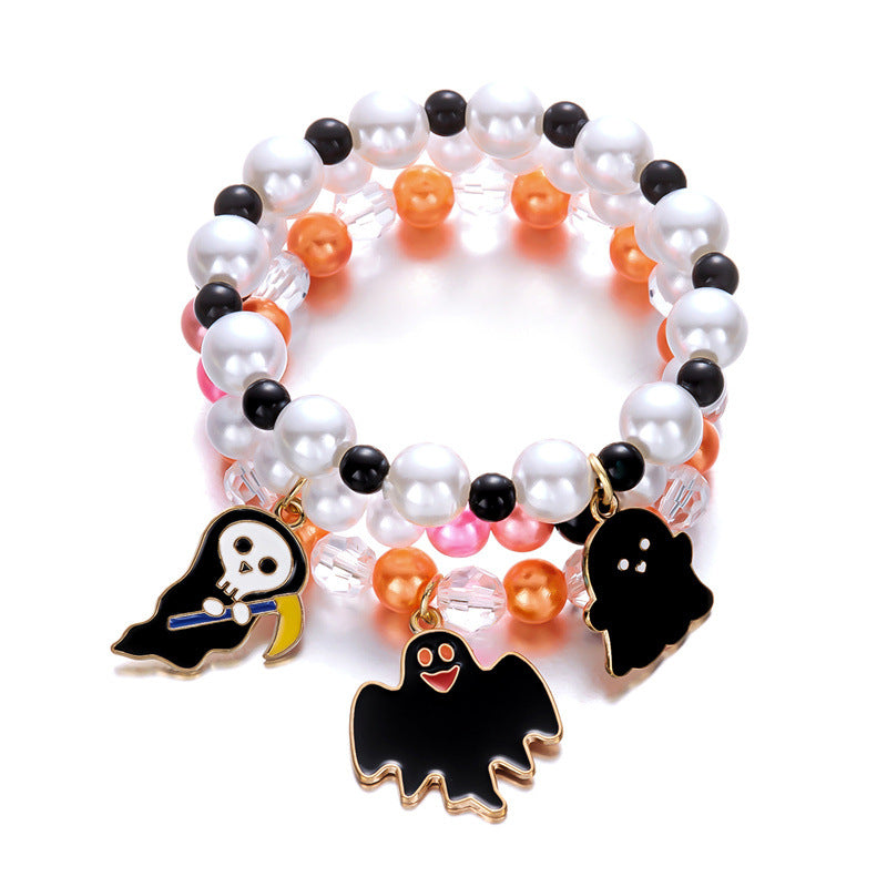 Wholesale  Pumpkin Ghost Bracelet Set