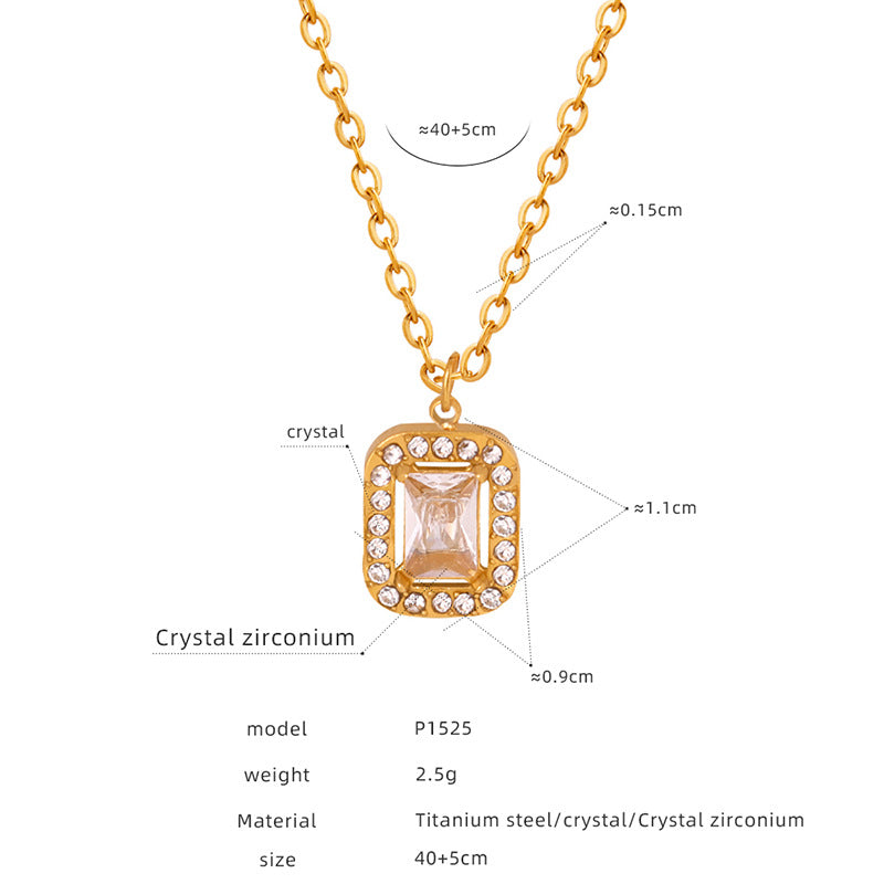 Wholesale Freshwater Pearl Necklace Love Heart Pendant Jewelry Titanium Steel Necklace Set ACC-NE-OMK002