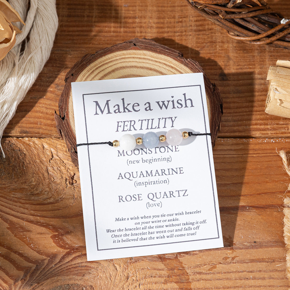 Bracciale di benedizione in pietra naturale all'ingrosso