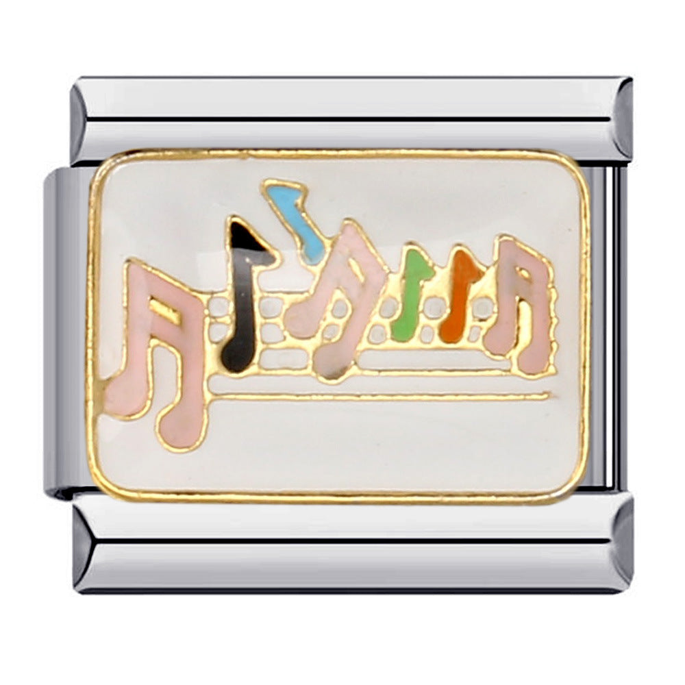 Wholesale Italian modularMusic Lover Series Stainless Steel Bracelet