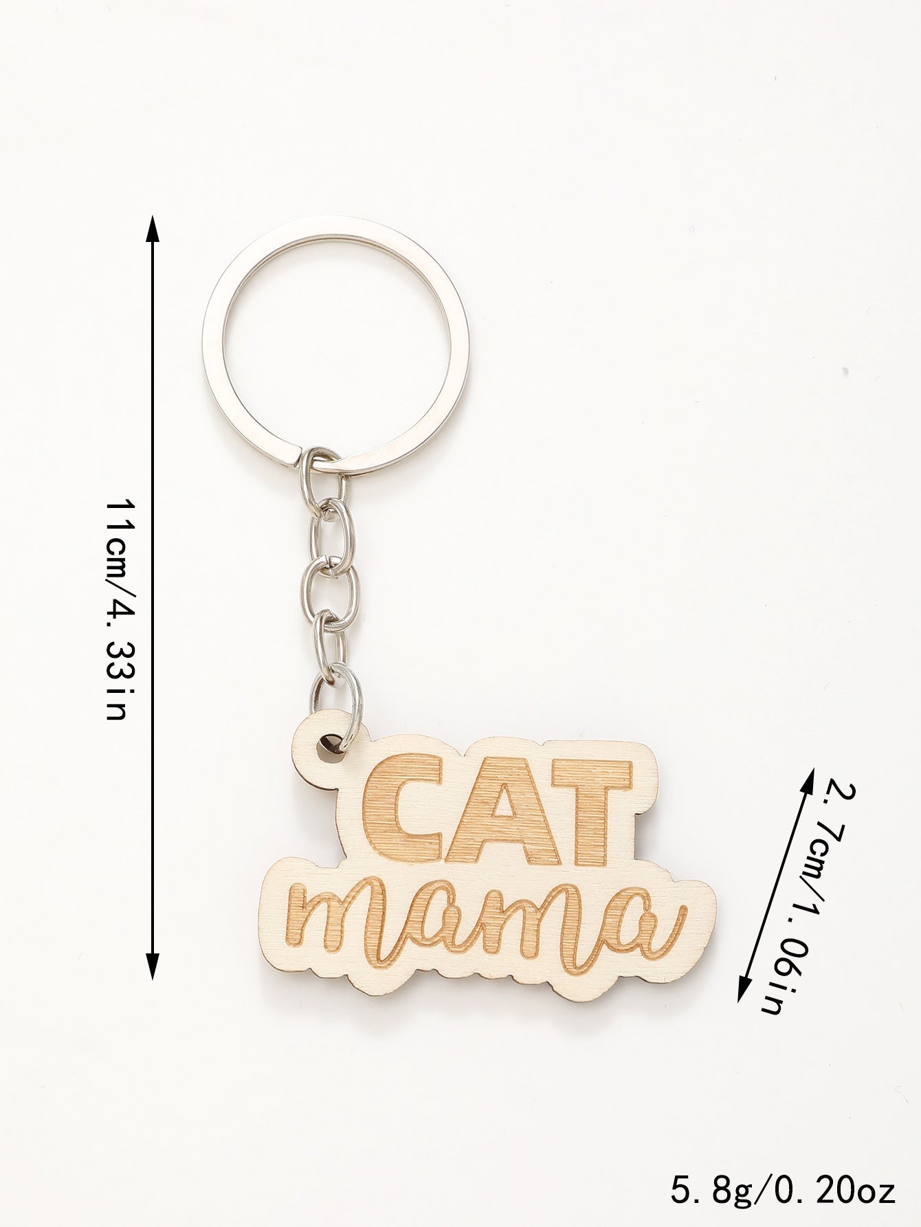 Wholesale MAMA Mother's Day Gift Wooden Keychain ACC-KC-YTian010