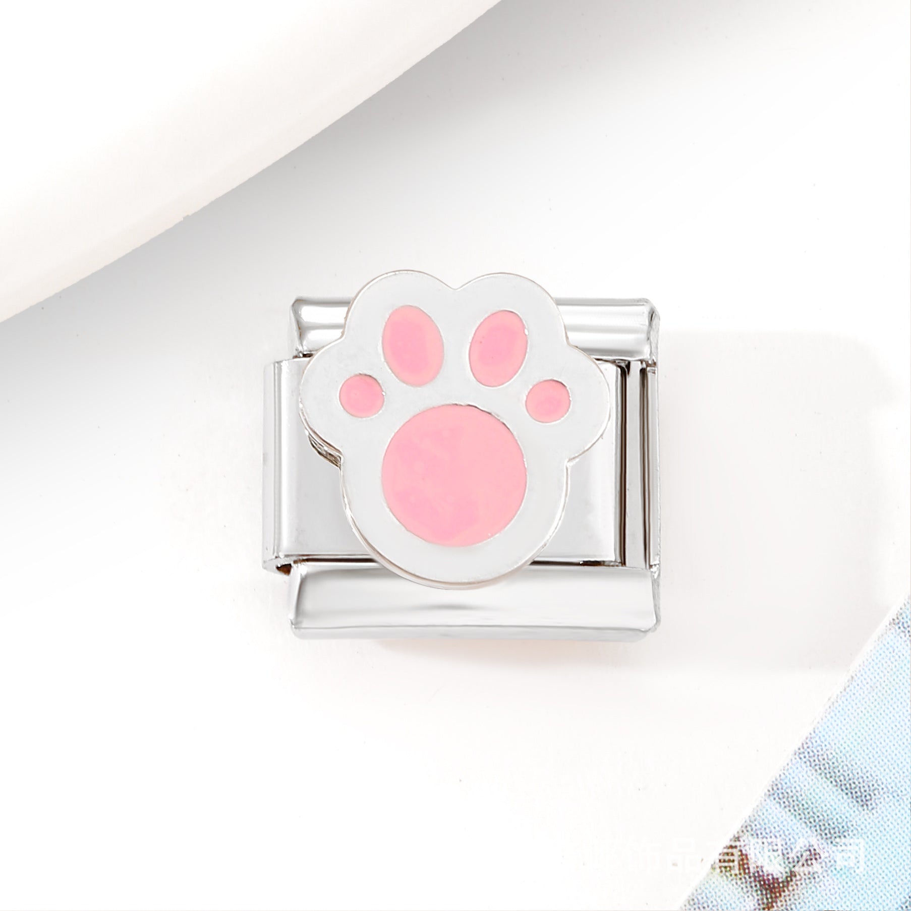 Wholesale 10pcs Italian Charm Bracelet 9mm DIY Splicing Removable Pink Series Stainless Steel Composable Bracelet