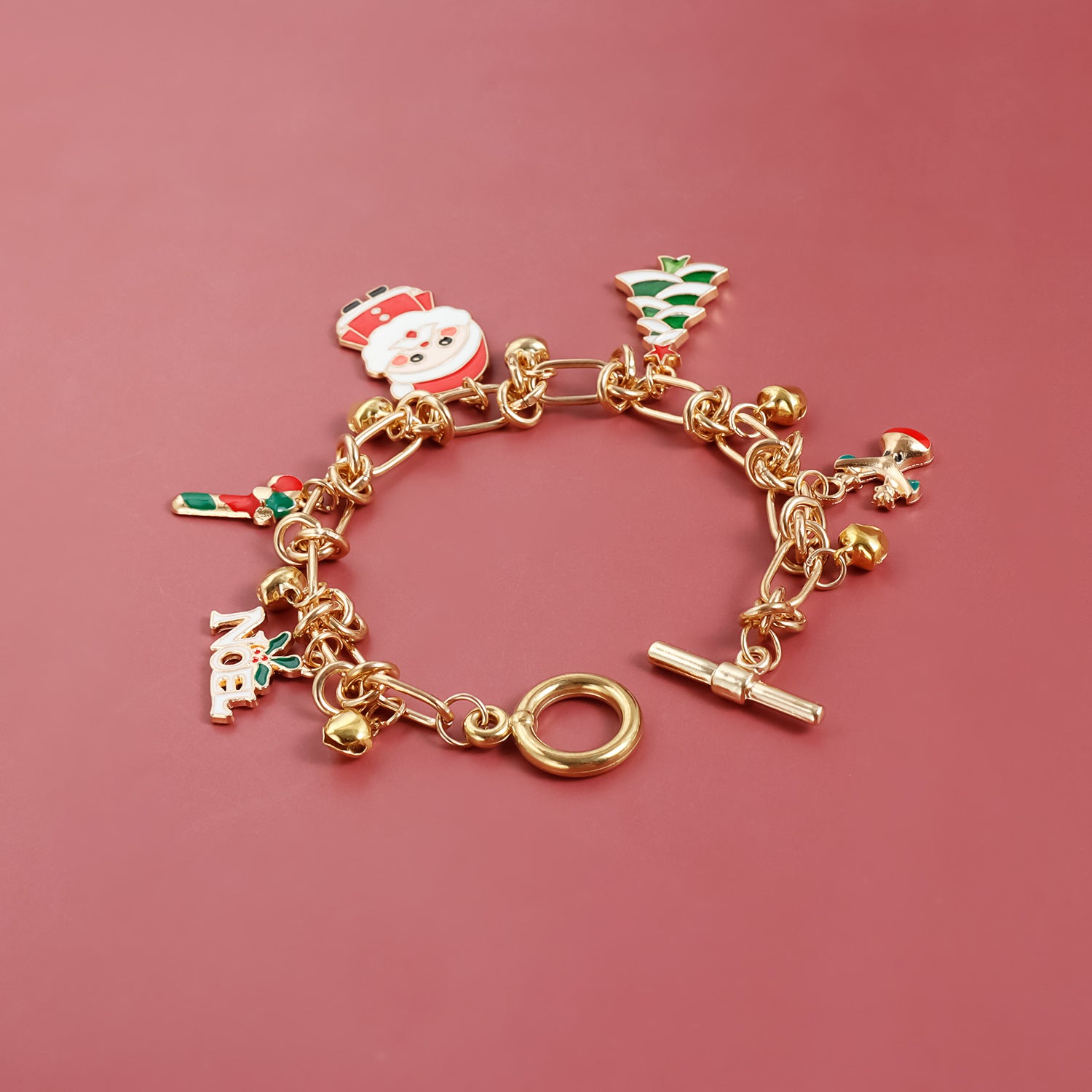 Wholesale Christmas  colorblock style choker necklace set