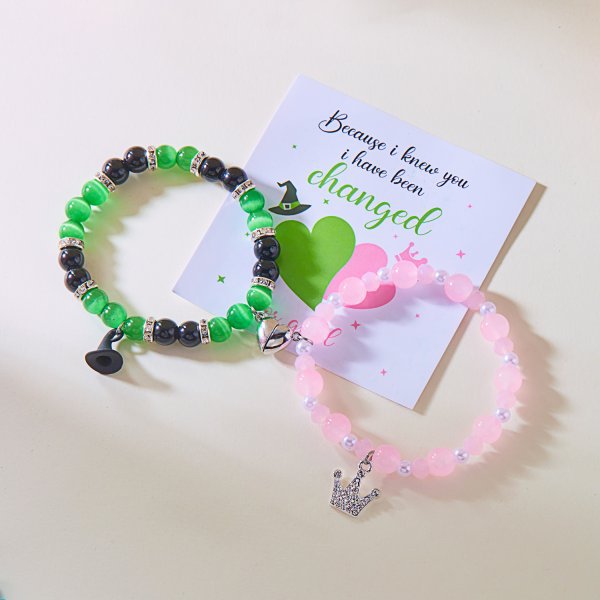 Wholesale  Beaded Bracelet Crown Love Magnetic Good Friend Bracelet