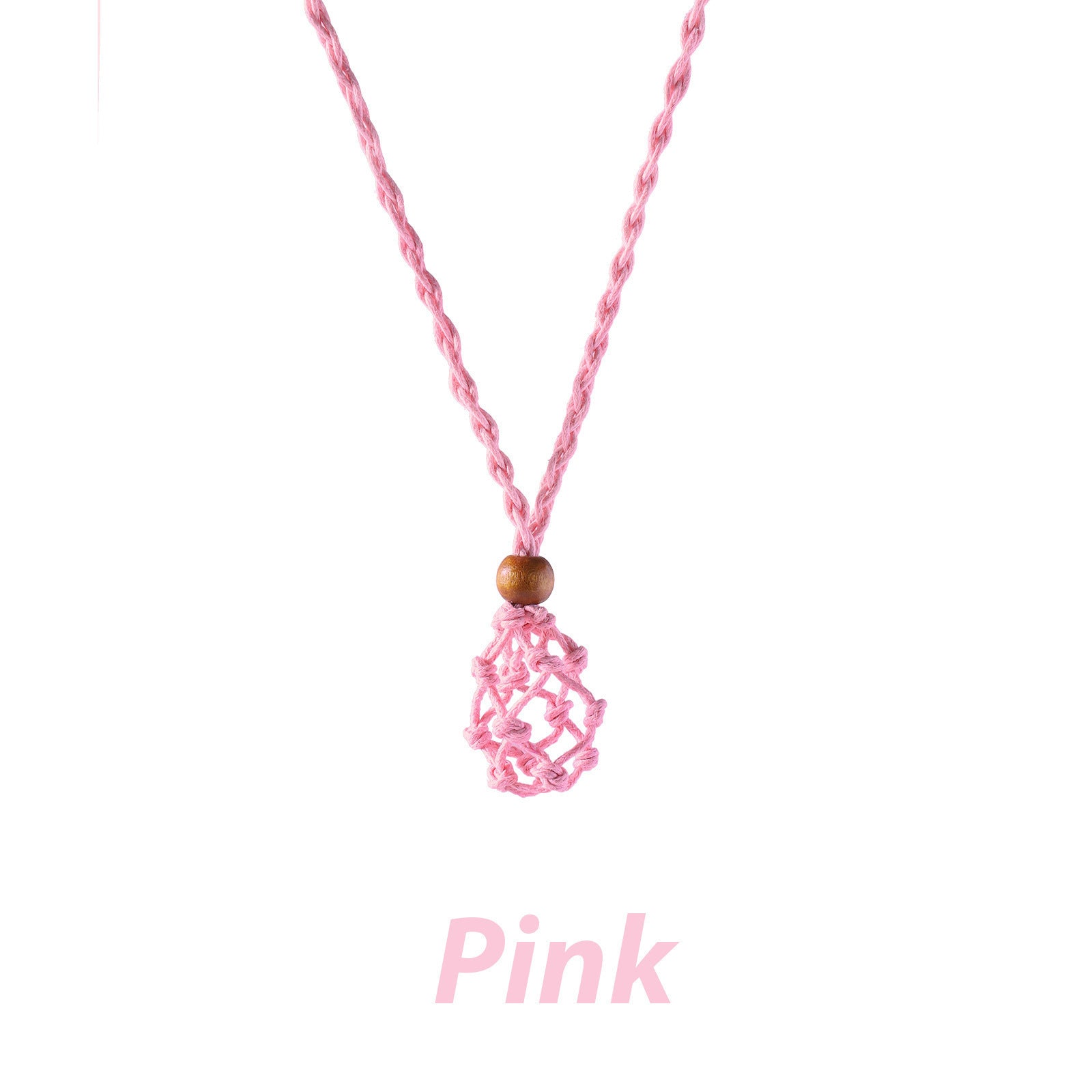 Wholesale Natural Stone Crystal Mesh Necklace Adjustable Braided Necklace ACC-NE-XingYue002