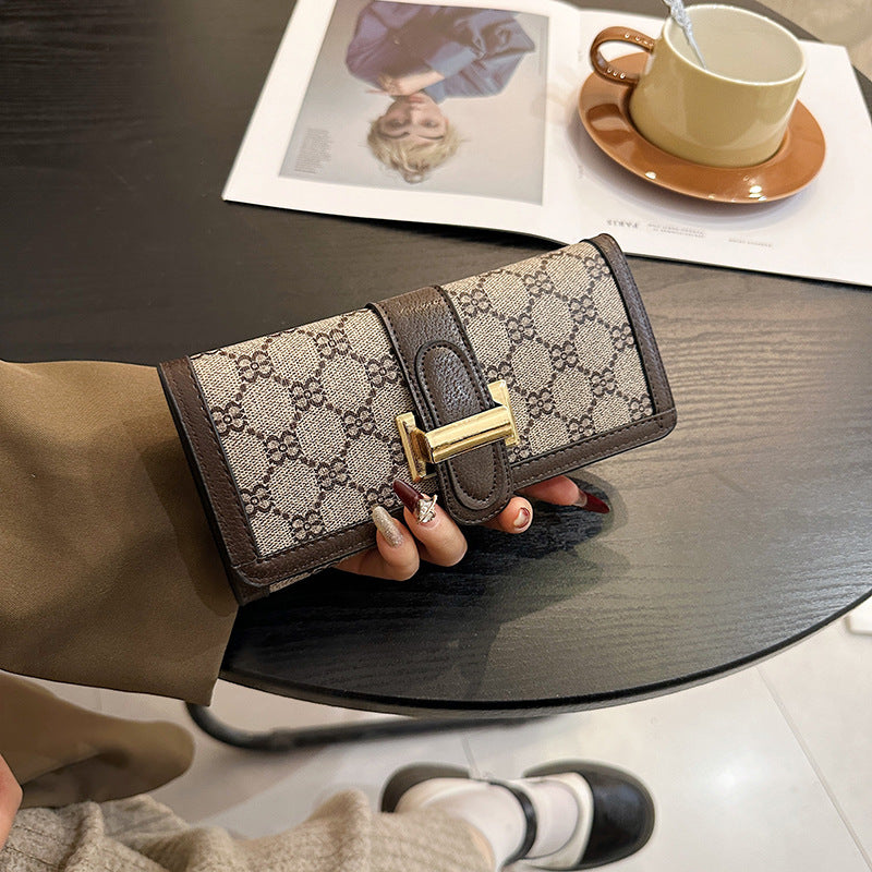 Wholesale Short Multi-card Slots Three-fold Buckle Wallet ACC-WT-DuoMe004