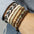 Wholesale  Coconut Shell Wood Multi-layer Stacked Wear Bracelet suit