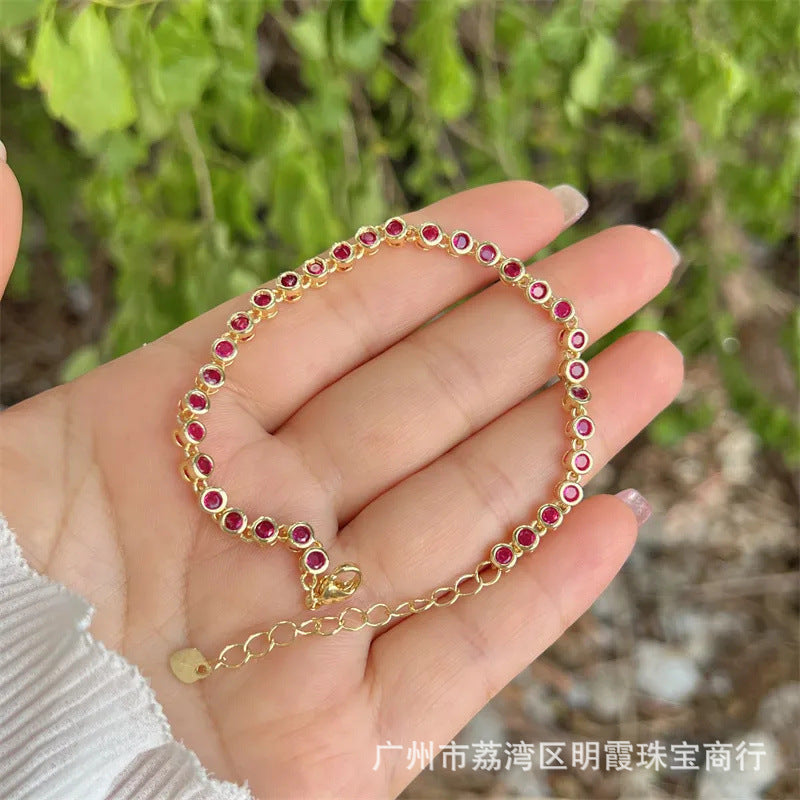 Wholesale Heart-shaped cubic zirconia bracelet