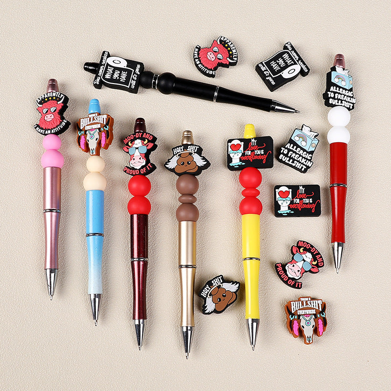 Wholesale 20pcs Epoxy English Letter Focal Beads DIY Bead Accessories