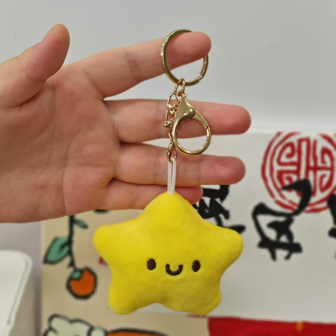 Wholesale cartoon cute star doll keychain