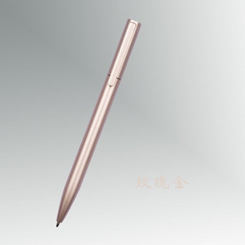 Wholesale  10pcs rotating core twist pen metal black ballpoint pen