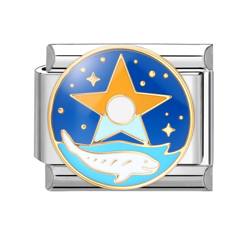 Wholesale Italian Charm Bracelet 9mm DIY Splicing Cute Creative Stainless Steel Composable Bracelet