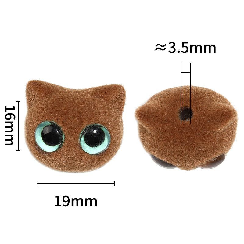 Wholesale 20pcs Acrylic Big Eyes Kitten Beadeds Diy Accessories ACC-BDS-BLG135