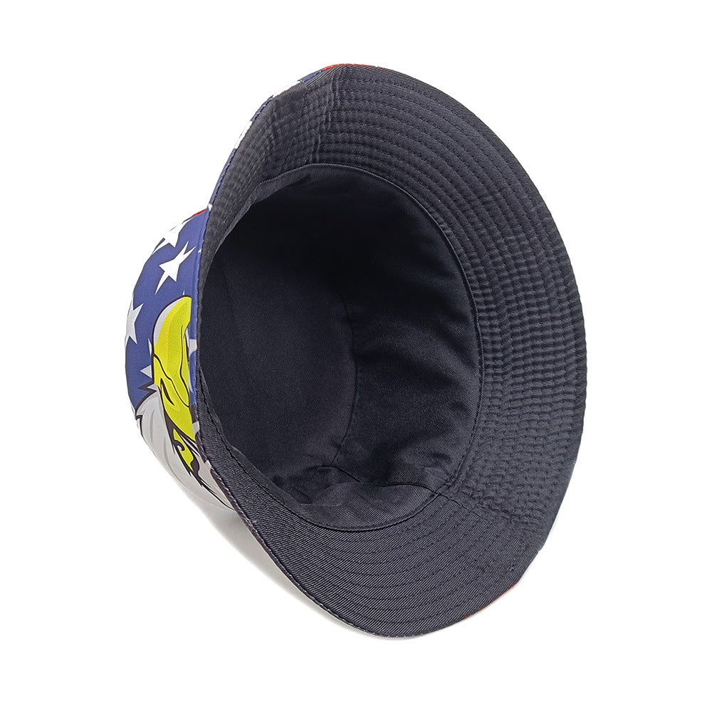 Wholesale eagle pattern fisherman hat bucket hat